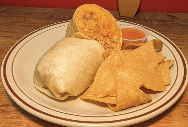 Ground Beef Burrito.