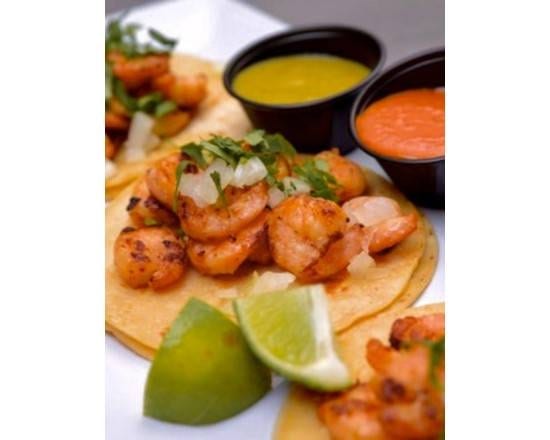 3 Shrimp Tacos.