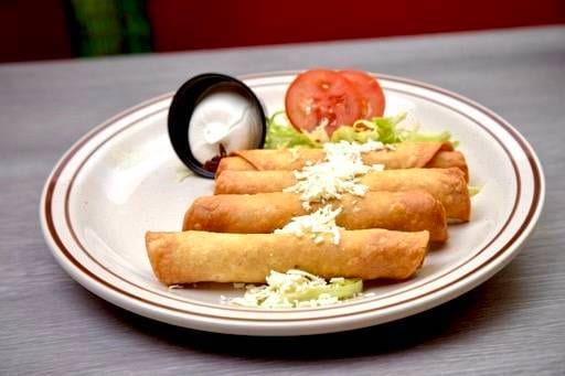Chicken Flautas.